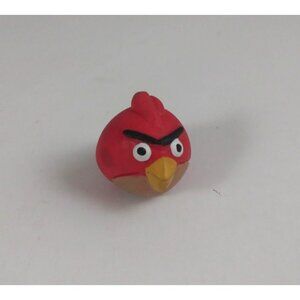 2011 MZB Rovio Angry Birds Tiny Toppers Red Bird 1" Pencil Topper
